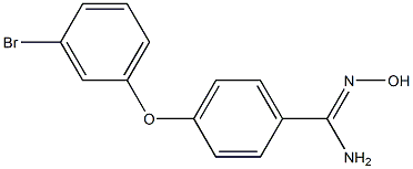 4-(3-bromophenoxy)-N'-hydroxybenzene-1-carboximidamide 구조식 이미지