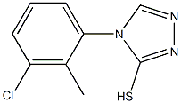 4-(3-chloro-2-methylphenyl)-4H-1,2,4-triazole-3-thiol 구조식 이미지