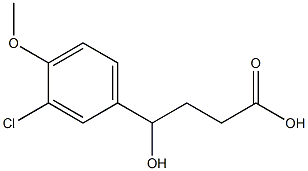 4-(3-chloro-4-methoxyphenyl)-4-hydroxybutanoic acid Structure