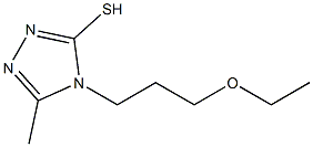 4-(3-ethoxypropyl)-5-methyl-4H-1,2,4-triazole-3-thiol 구조식 이미지