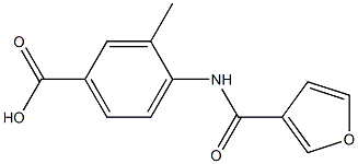 4-(3-furoylamino)-3-methylbenzoic acid 구조식 이미지