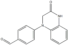 4-(3-oxo-1,2,3,4-tetrahydroquinoxalin-1-yl)benzaldehyde 구조식 이미지