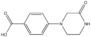 4-(3-oxopiperazin-1-yl)benzoic acid 구조식 이미지