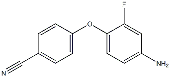 4-(4-amino-2-fluorophenoxy)benzonitrile 구조식 이미지