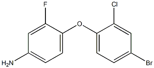 4-(4-bromo-2-chlorophenoxy)-3-fluoroaniline 구조식 이미지