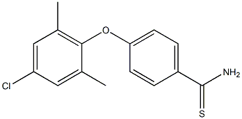 4-(4-chloro-2,6-dimethylphenoxy)benzene-1-carbothioamide Structure