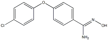 4-(4-chlorophenoxy)-N'-hydroxybenzene-1-carboximidamide Structure