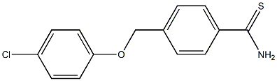 4-(4-chlorophenoxymethyl)benzene-1-carbothioamide Structure