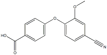 4-(4-cyano-2-methoxyphenoxy)benzoic acid Structure