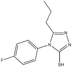 4-(4-fluorophenyl)-5-propyl-4H-1,2,4-triazole-3-thiol 구조식 이미지