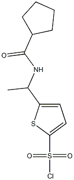 5-[1-(cyclopentylformamido)ethyl]thiophene-2-sulfonyl chloride 구조식 이미지