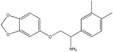 5-[2-amino-2-(3,4-dimethylphenyl)ethoxy]-2H-1,3-benzodioxole 구조식 이미지