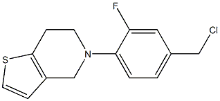 5-[4-(chloromethyl)-2-fluorophenyl]-4H,5H,6H,7H-thieno[3,2-c]pyridine Structure