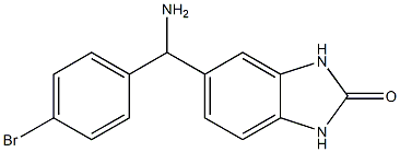 5-[amino(4-bromophenyl)methyl]-2,3-dihydro-1H-1,3-benzodiazol-2-one 구조식 이미지