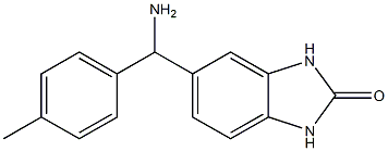 5-[amino(4-methylphenyl)methyl]-2,3-dihydro-1H-1,3-benzodiazol-2-one 구조식 이미지