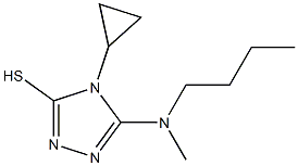 5-[butyl(methyl)amino]-4-cyclopropyl-4H-1,2,4-triazole-3-thiol Structure