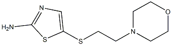 5-{[2-(morpholin-4-yl)ethyl]sulfanyl}-1,3-thiazol-2-amine 구조식 이미지