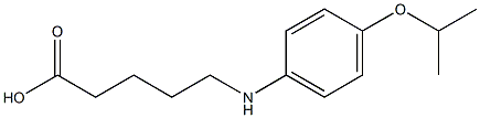 5-{[4-(propan-2-yloxy)phenyl]amino}pentanoic acid Structure