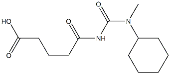 5-{[cyclohexyl(methyl)carbamoyl]amino}-5-oxopentanoic acid Structure