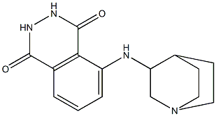 5-{1-azabicyclo[2.2.2]octan-3-ylamino}-1,2,3,4-tetrahydrophthalazine-1,4-dione 구조식 이미지