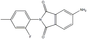 5-amino-2-(2-fluoro-4-methylphenyl)-2,3-dihydro-1H-isoindole-1,3-dione 구조식 이미지