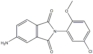 5-amino-2-(5-chloro-2-methoxyphenyl)-2,3-dihydro-1H-isoindole-1,3-dione Structure