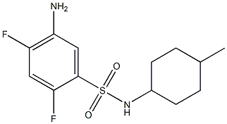 5-amino-2,4-difluoro-N-(4-methylcyclohexyl)benzene-1-sulfonamide 구조식 이미지