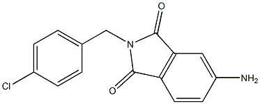 5-amino-2-[(4-chlorophenyl)methyl]-2,3-dihydro-1H-isoindole-1,3-dione Structure