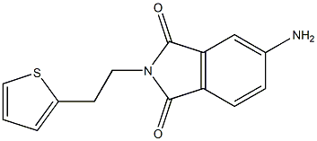 5-amino-2-[2-(thiophen-2-yl)ethyl]-2,3-dihydro-1H-isoindole-1,3-dione 구조식 이미지