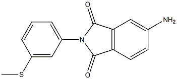 5-amino-2-[3-(methylsulfanyl)phenyl]-2,3-dihydro-1H-isoindole-1,3-dione 구조식 이미지