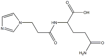 5-amino-2-{[3-(1H-imidazol-1-yl)propanoyl]amino}-5-oxopentanoic acid 구조식 이미지