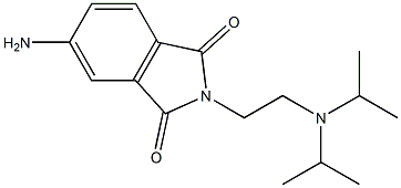 5-amino-2-{2-[bis(propan-2-yl)amino]ethyl}-2,3-dihydro-1H-isoindole-1,3-dione 구조식 이미지