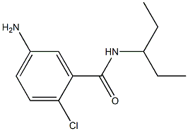 5-amino-2-chloro-N-(1-ethylpropyl)benzamide Structure