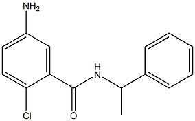 5-amino-2-chloro-N-(1-phenylethyl)benzamide 구조식 이미지