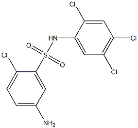 5-amino-2-chloro-N-(2,4,5-trichlorophenyl)benzene-1-sulfonamide Structure