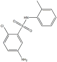 5-amino-2-chloro-N-(2-methylphenyl)benzene-1-sulfonamide 구조식 이미지