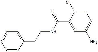 5-amino-2-chloro-N-(2-phenylethyl)benzamide 구조식 이미지