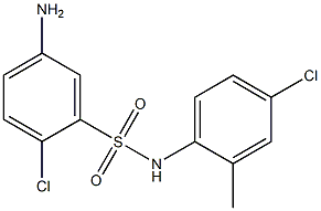 5-amino-2-chloro-N-(4-chloro-2-methylphenyl)benzene-1-sulfonamide 구조식 이미지