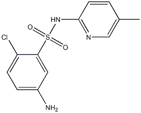 5-amino-2-chloro-N-(5-methylpyridin-2-yl)benzene-1-sulfonamide 구조식 이미지