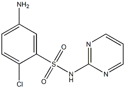 5-amino-2-chloro-N-(pyrimidin-2-yl)benzene-1-sulfonamide Structure