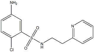 5-amino-2-chloro-N-[2-(pyridin-2-yl)ethyl]benzene-1-sulfonamide 구조식 이미지