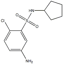 5-amino-2-chloro-N-cyclopentylbenzene-1-sulfonamide 구조식 이미지