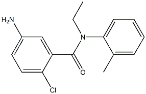 5-amino-2-chloro-N-ethyl-N-(2-methylphenyl)benzamide 구조식 이미지