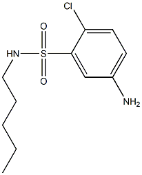 5-amino-2-chloro-N-pentylbenzene-1-sulfonamide 구조식 이미지