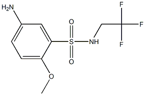 5-amino-2-methoxy-N-(2,2,2-trifluoroethyl)benzene-1-sulfonamide 구조식 이미지