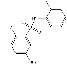 5-amino-2-methoxy-N-(2-methylphenyl)benzene-1-sulfonamide 구조식 이미지