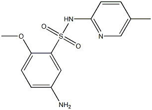 5-amino-2-methoxy-N-(5-methylpyridin-2-yl)benzene-1-sulfonamide 구조식 이미지