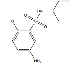 5-amino-2-methoxy-N-(pentan-3-yl)benzene-1-sulfonamide Structure