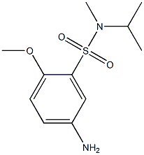 5-amino-2-methoxy-N-methyl-N-(propan-2-yl)benzene-1-sulfonamide 구조식 이미지