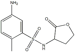 5-amino-2-methyl-N-(2-oxooxolan-3-yl)benzene-1-sulfonamide 구조식 이미지